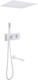 Миниатюра изображения товара Душевая система со смесителем Abber Daheim AF8254W (белый матовый)