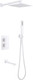 Миниатюра изображения товара Душевая система со смесителем Abber Daheim AF8250W (белый матовый)