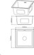 Миниатюра изображения товара Мойка кухонная Diadonna DS4444B