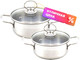 Миниатюра изображения товара Набор кастрюль Кухар Крокус Классика (2л, 3л)