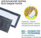 Миниатюра изображения товара Моп для швабры Hausmann Из микрофибры для швабр 40x10 / RF-S04