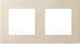 Миниатюра изображения товара Рамка для выключателей и розеток Simon 2400620-034 (шампань)