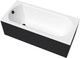 Миниатюра изображения товара Ванна акриловая Lauter Haven 150 / 21202005 (с каркасом, черным подголов, черным лиц и торц экранам)
