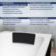 Миниатюра изображения товара Ванна акриловая Lauter Haven 160 / 21202006 (с ножками, черным подголовником и черным лиц.экраном)