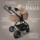 Миниатюра изображения товара Детская универсальная коляска Bubago Lotta 3 в 1 / BG 150-2 (мокко)