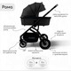 Миниатюра изображения товара Детская универсальная коляска Bubago Lotta 3 в 1 / BG 150-1 (черный)