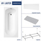 Миниатюра изображения товара Ванна акриловая Lauter Haven 170 / 21202007 (с каркасом, серым подголовником и белым лиц. экраном)