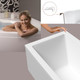 Миниатюра изображения товара Ванна акриловая Lauter Oasis 155 / 21203055 (с каркасом, серым подголовником и белым лиц.экраном)