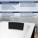 Миниатюра изображения товара Ванна акриловая Lauter Oasis 155 / 21203055 (с каркасом, черным подголов., черным лиц. и торц.экраном)