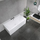 Миниатюра изображения товара Ванна акриловая Lauter Oasis 170 / 21203070 (с каркасом, лицевым экраном белого цвета)