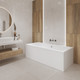 Миниатюра изображения товара Ванна акриловая Lauter Oasis 180 / 21203080  (с каркасом, лицевым и торцевым экранами белого цвета)