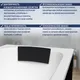 Миниатюра изображения товара Ванна акриловая Lauter Oasis 175 / 21203075 (с ножками, черным подголовником и черным лицевым экраном)