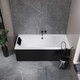 Миниатюра изображения товара Ванна акриловая Lauter Oasis 175 / 21203075 (с каркасом и черным подголовником)