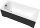 Миниатюра изображения товара Ванна акриловая Lauter Amelia 140 / 21204040 (с черным подголовником)