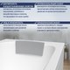 Миниатюра изображения товара Ванна акриловая Lauter Oasis 190 / 21203090 (с каркасом, серым подголов., белым лиц. и торц.экраном)