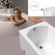 Миниатюра изображения товара Ванна акриловая Lauter Amelia 170 / 21204070 (с ножками, серым подголовником и белым лицевым экраном)