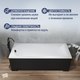 Миниатюра изображения товара Ванна акриловая Lauter Amelia 180/ 21204080 (с черным подголовником)