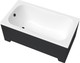 Миниатюра изображения товара Ванна акриловая Lauter Sophia 130 / 21205130 (с ножками, черным подголовником)