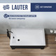 Миниатюра изображения товара Ванна акриловая Lauter Estelle 120 / 21206020 (с каркасом и черным лицевым экраном)
