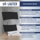 Миниатюра изображения товара Ванна акриловая Lauter Estelle 180 / 21206080 (с ножками, черным подголовником и черным лиц.экраном)