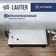 Миниатюра изображения товара Ванна акриловая Lauter Estelle 180 / 21206080 (с ножками, черным подголов.,черным лиц. и торц.экраном)