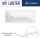 Миниатюра изображения товара Ванна акриловая Lauter Bianca 160 / 21207160 (с каркасом)