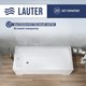 Миниатюра изображения товара Ванна акриловая Lauter Bianca 160 / 21207160 (с каркасом)