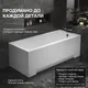 Миниатюра изображения товара Ванна акриловая Lauter Bianca 170 / 21207170 (с ножками, серым подголов, белым лиц и торц экраном)