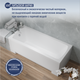 Миниатюра изображения товара Ванна акриловая Lauter Bianca 140 / 21207140 (с каркасом, серым подголовником и белым лиц.экраном)