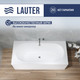 Миниатюра изображения товара Ванна акриловая Lauter Ava 150 / 21208050 (с каркасом, серым подголовником и белым лиц. экраном)