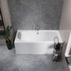 Миниатюра изображения товара Ванна акриловая Lauter Ava 160 / 21208060 (с серым подголовником)