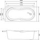 Миниатюра изображения товара Ванна акриловая Lauter Celeste 160x70 / 21060060 (с каркасом, лицевым и торцевым экранами)