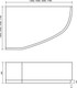 Миниатюра изображения товара Ванна акриловая Lauter Valencia 140x95 / 2102140L (с каркасом и лицевым экраном)