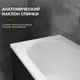 Миниатюра изображения товара Ванна акриловая Lauter Ava 160 / 21208060 (с каркасом, черным подголовником и черным лиц. экраном)