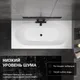 Миниатюра изображения товара Ванна акриловая Lauter Ava 160 / 21208060 (с каркасом, черным подголовником и черным лиц. экраном)