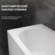 Миниатюра изображения товара Ванна акриловая Lauter Ava 170 / 21208070 (с каркасом, серым подголовником и белым лиц. экраном)