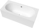Миниатюра изображения товара Ванна акриловая Lauter Ava 180 / 21208080 (с ножками, серым подголов, белым лиц. и торц. экраном)