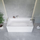 Миниатюра изображения товара Ванна акриловая Lauter Seraphina 160x80 / 2112160R (с каркасом и лицевым экраном)