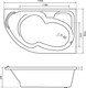 Миниатюра изображения товара Ванна акриловая Lauter Geneva 170x105 / 2103170R (с каркасом и лицевым экраном)