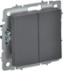 Миниатюра изображения товара Выключатель IEK Brite BR-V23-0-10-K53 (графит)