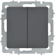 Миниатюра изображения товара Выключатель IEK Brite BR-V23-0-10-K53 (графит)