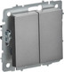 Миниатюра изображения товара Выключатель IEK Brite BR-V23-0-10-K46 (сталь)