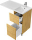Миниатюра изображения товара Тумба под умывальник Акватон Лайн 400 / 1A232201LFDK0 (дуб каменный)