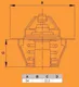 Миниатюра изображения товара Термостат автомобильный Vernet-Calorstat TH1290.82J
