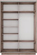 Миниатюра изображения товара Шкаф-купе ТриЯ Румер-2 СШК 3.120.60-11.11(Н) 2-х дверный (дуб крафт табачный/дуб крафт табачный/дуб крафт табачный/черный профиль)