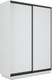 Миниатюра изображения товара Шкаф-купе ТриЯ Румер-2 СШК 3.140.70-11.11(Н) 2-х дверный (белый снег/белый снег/белый снег/черный профиль)