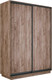 Миниатюра изображения товара Шкаф-купе ТриЯ Румер-2 СШК 3.140.70-11.11(Н) 2-х дверный (дуб крафт табачный/дуб крафт табачный/дуб крафт табачный/черный профиль)