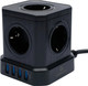 Миниатюра изображения товара Сетевой фильтр Cablexpert TWR-5-U4-B-3
