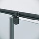 Миниатюра изображения товара Душевая дверь Niagara Nova NG-35-9AGR 90х195 (графит/прозрачное стекло)