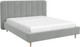 Миниатюра изображения товара Двуспальная кровать Bravo Мебель Рино 160x200 без ПМ Стандарт 1 Вариант (светло-серый)
